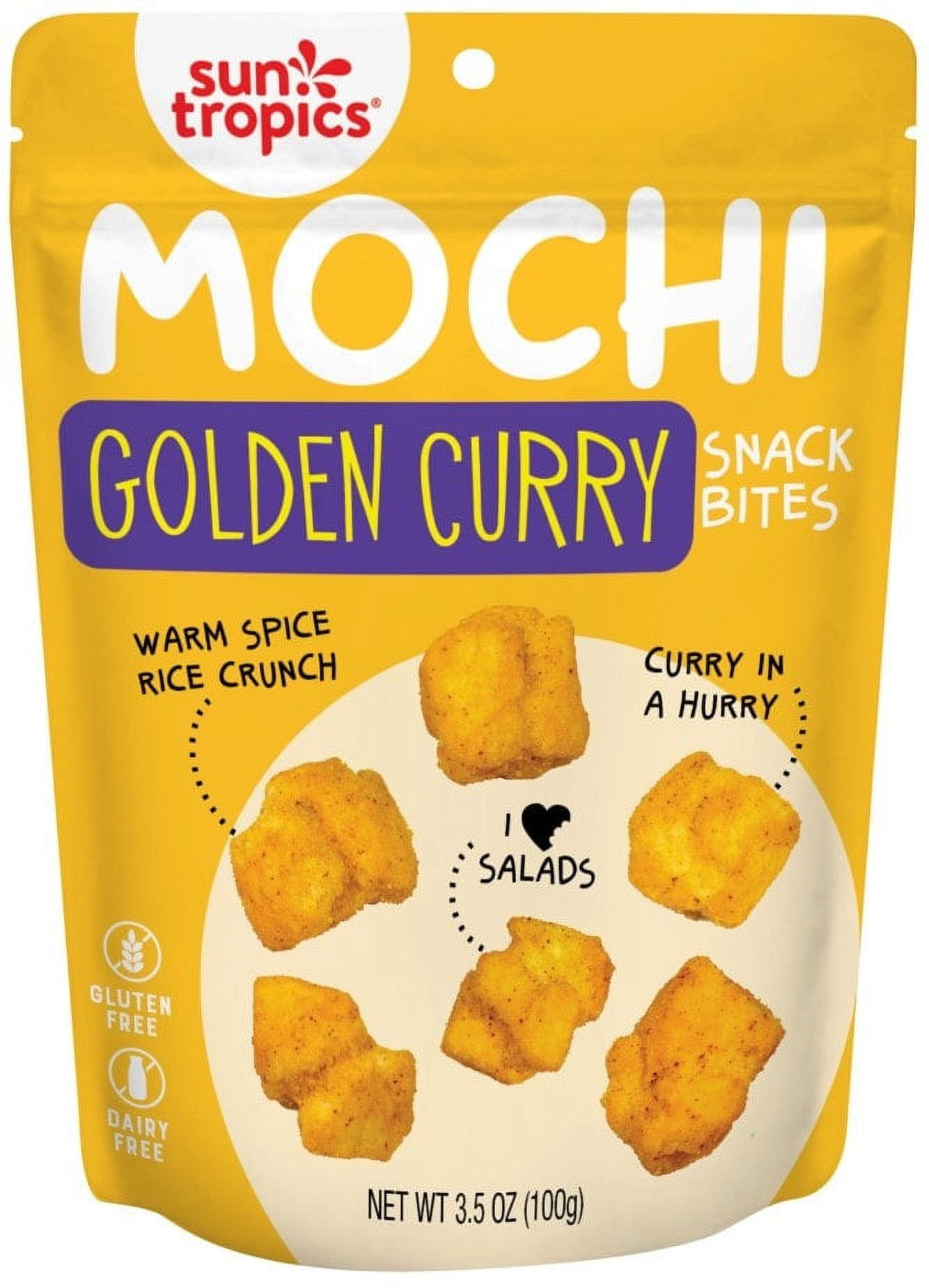 Sun Tropics MOCHI Snack Bites, Golden Curry (3.5oz) 6-pack