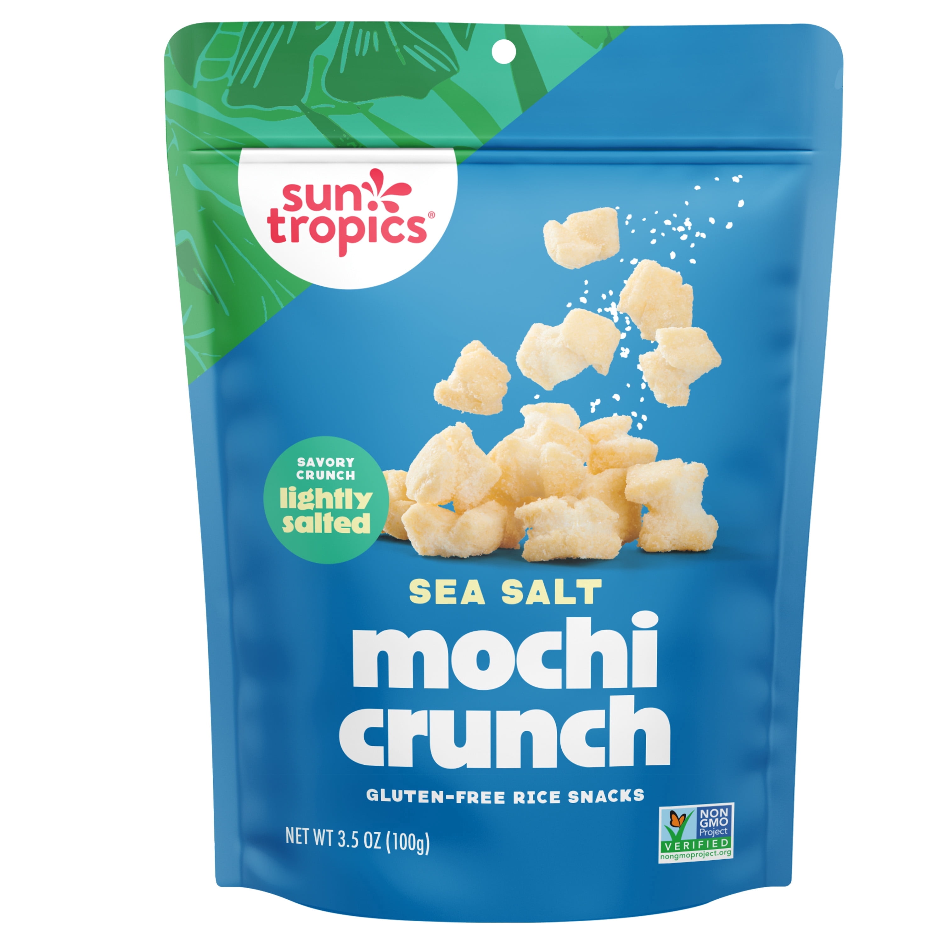 Sun Tropics Gluten-Free MOCHI Snack Bites, Sea Salt, 6-Pack (3.5oz