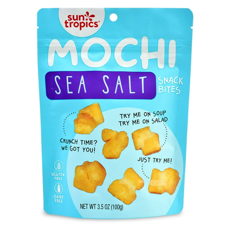 Sun Tropics Gluten-Free MOCHI Snack Bites, Sea Salt, 6-Pack (3.5oz