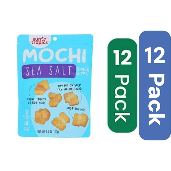 Sun Tropics Mochi Snack Bites Sea Salt 3.5 oz (Pack Of 12)