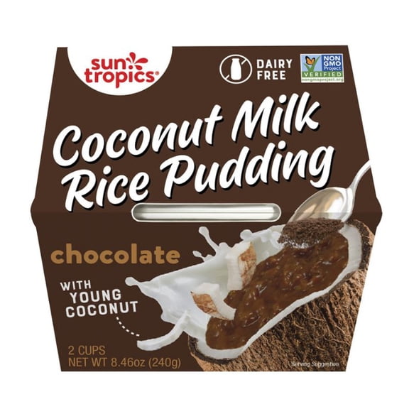 (Price/case)Sun Tropics Classic Cocoa Coconut Rice Pudding - Case of 6 - 8.46 OZ