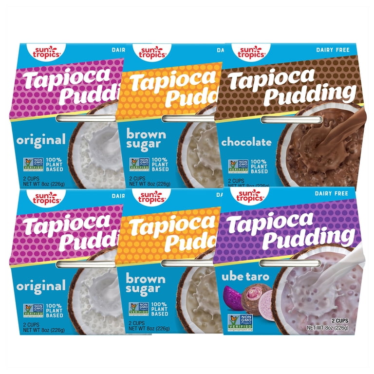 Sun Tropics Tapioca Pudding, AKF18 Variety Pack | Vegan Dairy Free