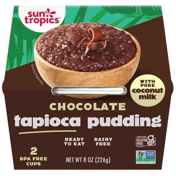 Sun Tropics Tapioca Pudding, Chocolate 4.0oz (Pack of 6)