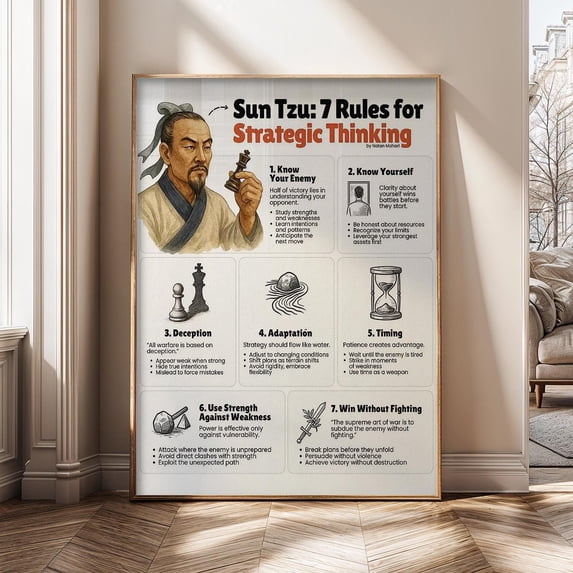 Sun Tzu Strategic Thinking Of War Business Strategy Leadership Mindset ...