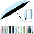 thumbnail image 1 of Sun Umbrella Folded Ultra-light Six-bone With Box Sun Protection UV Protection Sun Shade Sunshine Rain Dual Purpose Great for Travel Girls and Women, 1 of 9