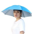 thumbnail image 1 of Sun Umbrella Hat - Foldable Outdoor Rain Hat for Fishing, Camping, UV Protection, 1 of 9