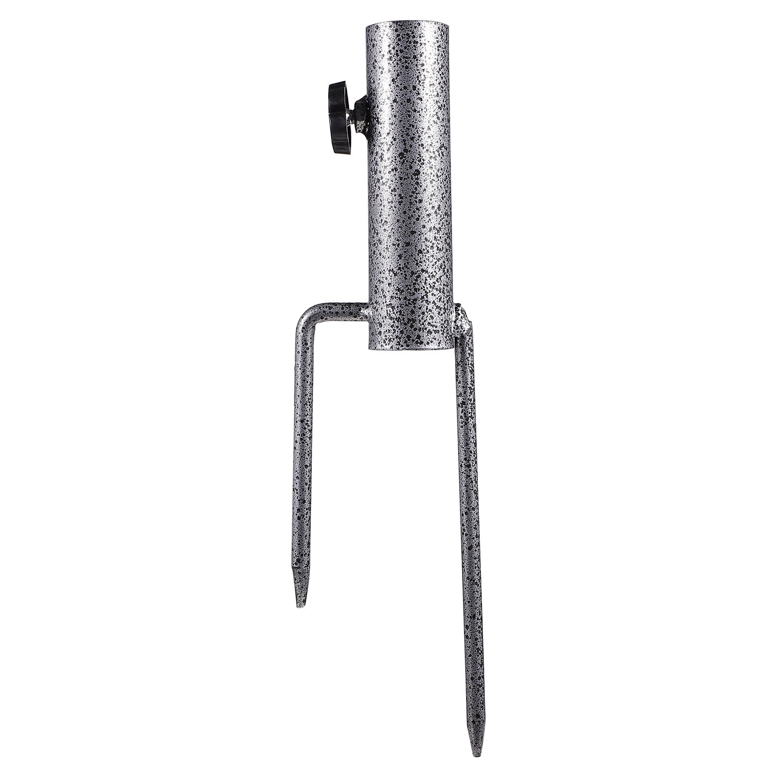 Sun Umbrella Plug Flag Pole Beach Stand Garden Stake Ground Spike Base