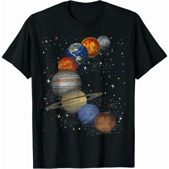 Sun Universe Galaxy Planets Outer Space Science T-Shirt