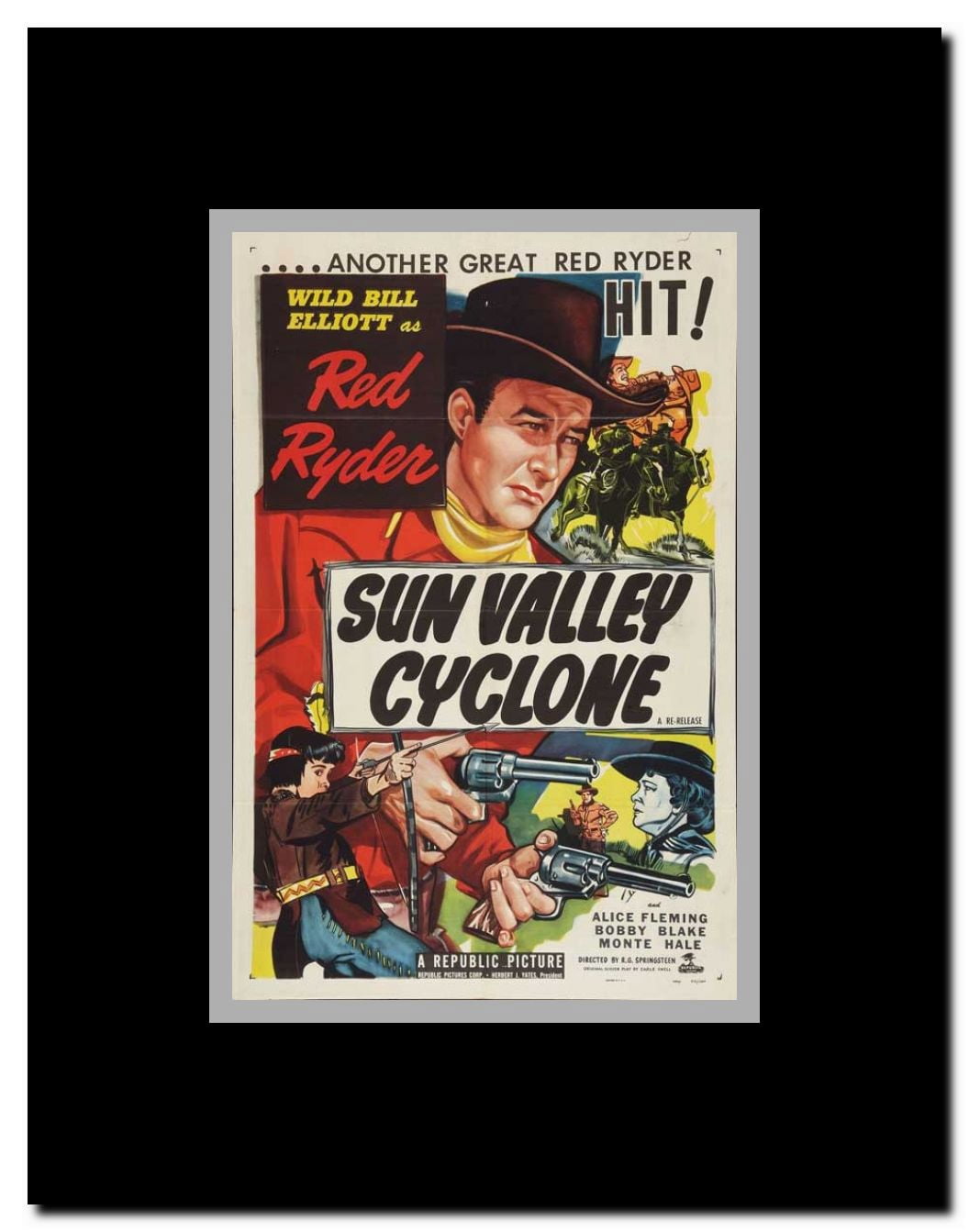 Sun Valley Cyclone Framed Movie Poster
