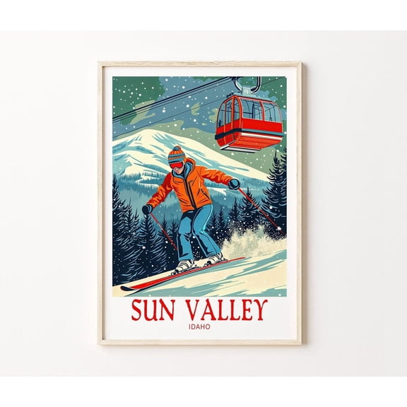 Sun Valley Idaho Resort Home Decor Unframed Paper Print