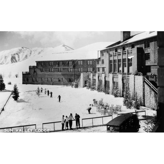 Sun Valley, Idaho, Sun Valley Lodge Photograph (12x18 Wall Art Poster, Room Decor)
