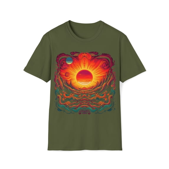 Sun Valley Unisex Softstyle T-Shirt Boho Native American Festival Style