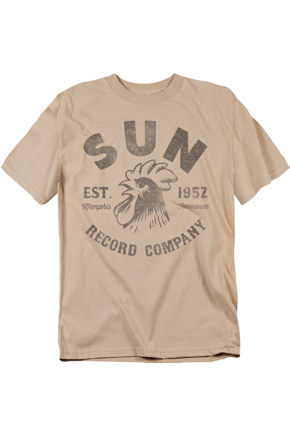 Sun T-Shirt Vintage Logo Unisex Graphic Tee For Men & Women Sand 