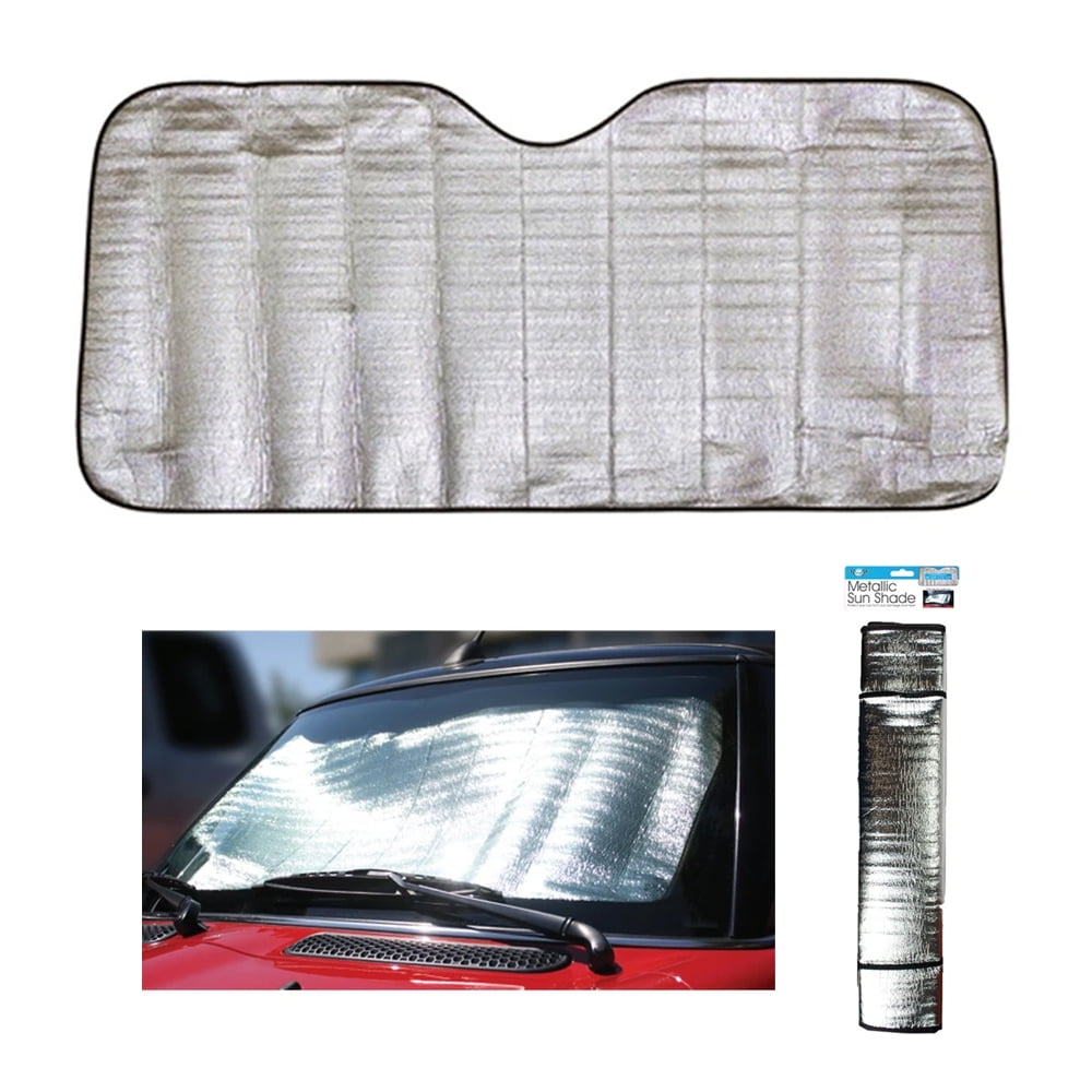 Sun Visor Auto Car Sun Shade Foldable Metallic Wind Shield