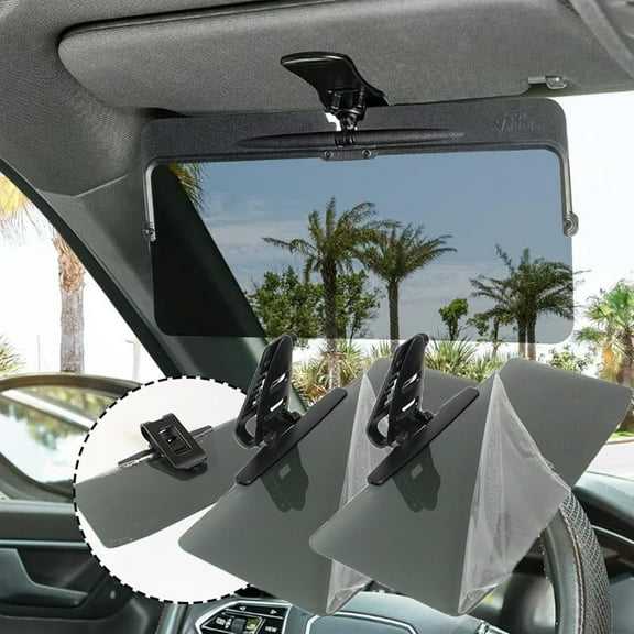 Sun Visor for Car, Universal Anti-Glare Polarized Sun Visor Extender Easy to Install, UV400 Car Visor Extension Protect from Glare/UV Ray/Stray Light, Safe Driving for Car