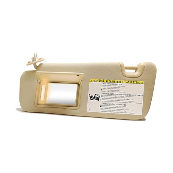 Sun Visor Compatible with Toyota Highlander 2014 2015 2016 2017 2018 2019 Models, Right Driver Side SunVisor with Light-Copilot beige