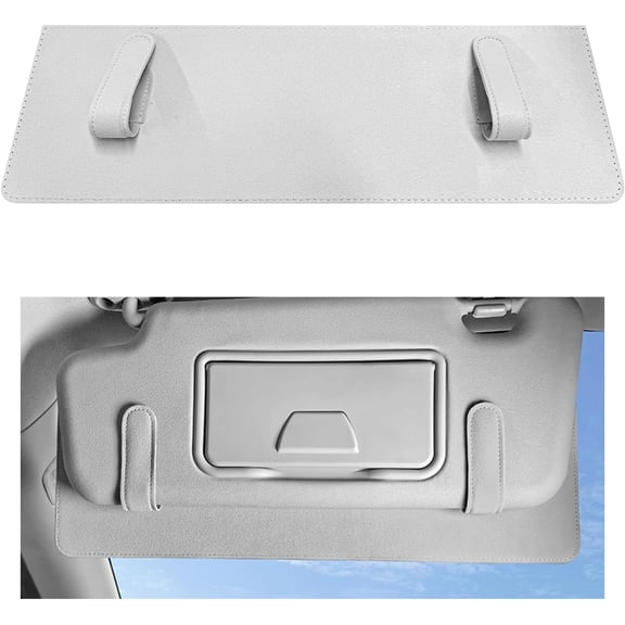 Sun Visor Extender for Car, Anti-Glare Car Extension Blocker Attachment Safe Driving, Adjustable Clip-On Auto Sunshade Driver and Passenger Side (Gray)