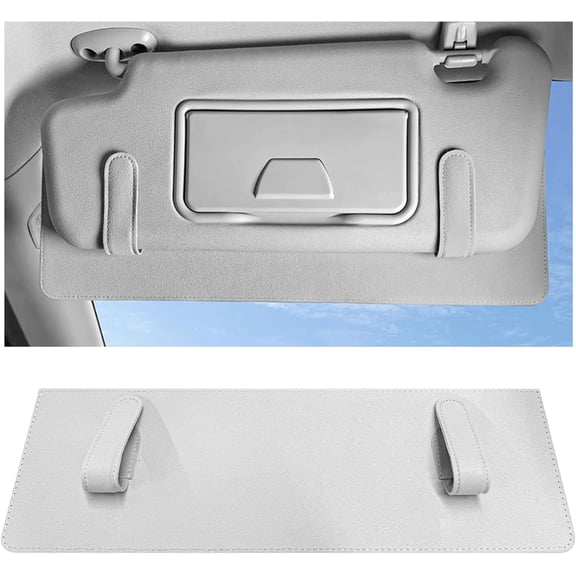 Sun Visor Extender for Car, Anti-Glare Sunvisor Extension Shade Attachment Safe Driving, Clip-On Blocker Sunshade Protect Driver Passenger from UV Rays (Gray)