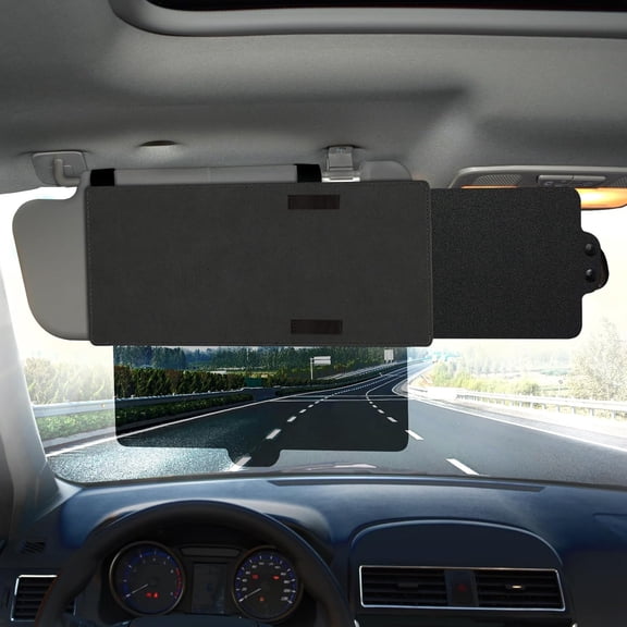 Sun Visor Extender for Car, Polarized Car Visor Extender with Polycarbonate Lens and Side Sunshade, Car Visor Protect from Glare, UV Rays, Snow Blindness for Safe Driving, Universal Fit Cars