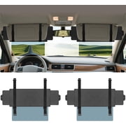 Sun Visor Extender for Car, Visor Extender Sun Blocker, Sun Visor Extension with Anti-Glare Lens Blocks UV & Sunlight, Adjustable Car Sun Visor for Safe Driving 2 Pack VT4