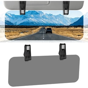 Sun Visor Extender for Car Windshield Shade Visor Extension - Adjustable Dual Clip Anti-Glare Polarized Sunvisor Blocker Shield Protection for Window Mirror Side Driving Accessories