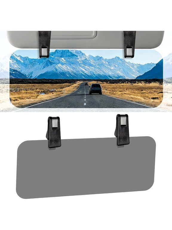 Sun Visor Extender for Car Windshield Shade Visor Extension - Adjustable Dual Clip Anti-Glare Polarized Sunvisor Blocker Shield Protection for Window Mirror Side Driving Accessories