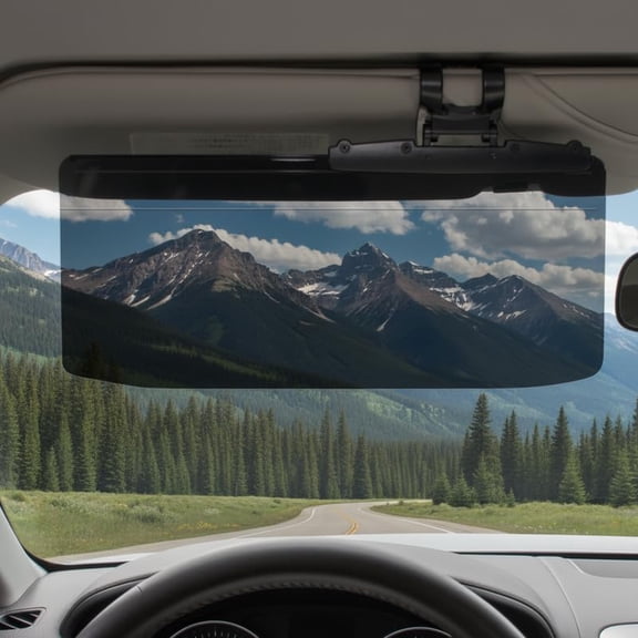 Sun Visor Extender Sun Blocker for Car Anti-Glare Non-Polarized Car Visor Extender Glare Guard Car Visor Extension for Night Driving, Universal Angle Adjustable UV 400 Protector