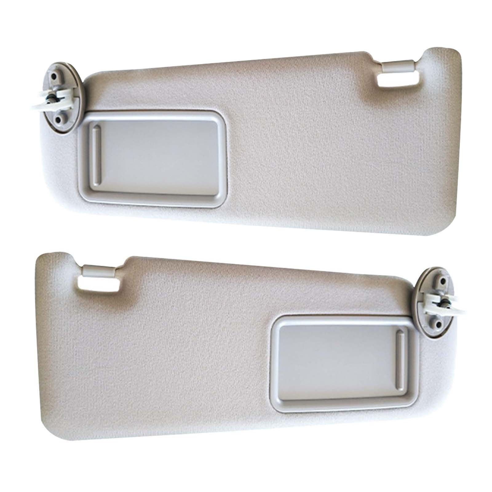 NEW LEFT DRIVER SIDE SUN VISOR GRAY for 2007-2011 Toyota Camry WITHOUT SUNROOF e