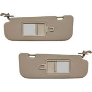Sun Visor Fits for 2011-2015 Hyundai Elantra Beige Without Light OE Quality 2MPLASTIC Pair