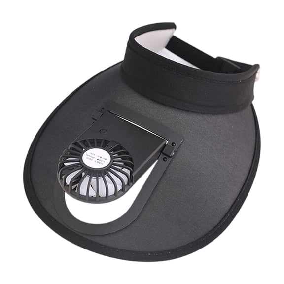 Sun Visor Hat With Fan, Lightweight Cooling Cap, USB Rechargeable Adjustable Hat With Fan For Outdoor Travel Outdoor Activities Summer