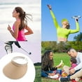 thumbnail image 1 of Sun Visor Hat for Women & Men - Wide Brim Clip On Beach Hat with Adjustable Headband, UV Protection Summer Golf Cap for Outdoor, Tennis, Fishing & Travel - Lightweight Breezy Sun Hat for Sun Shade, 1 of 5