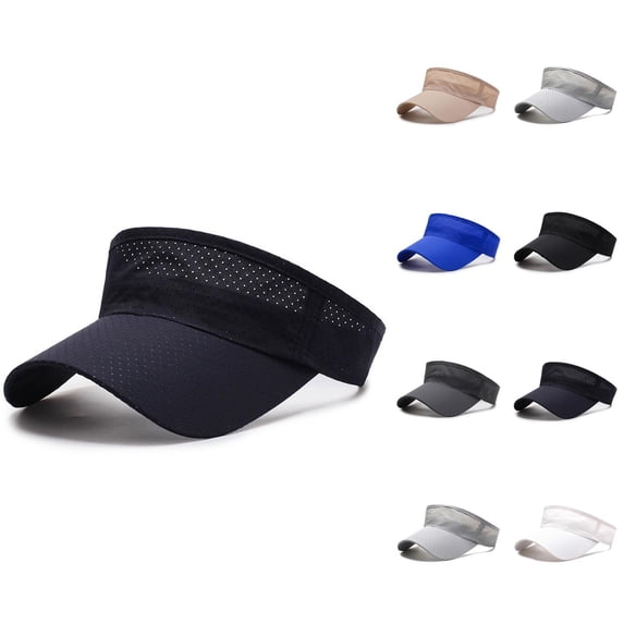 Sun Visor Hat for Men Women Summer Mesh Breathable Uv Protection Beach Hats Golf Caps