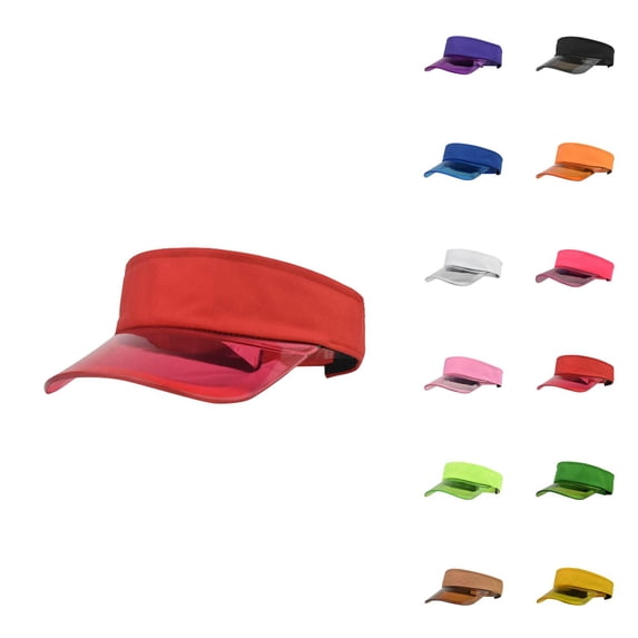 Sun Visor Hat for Men Women Summer Transparent Brim Uv Protection Sun Hats