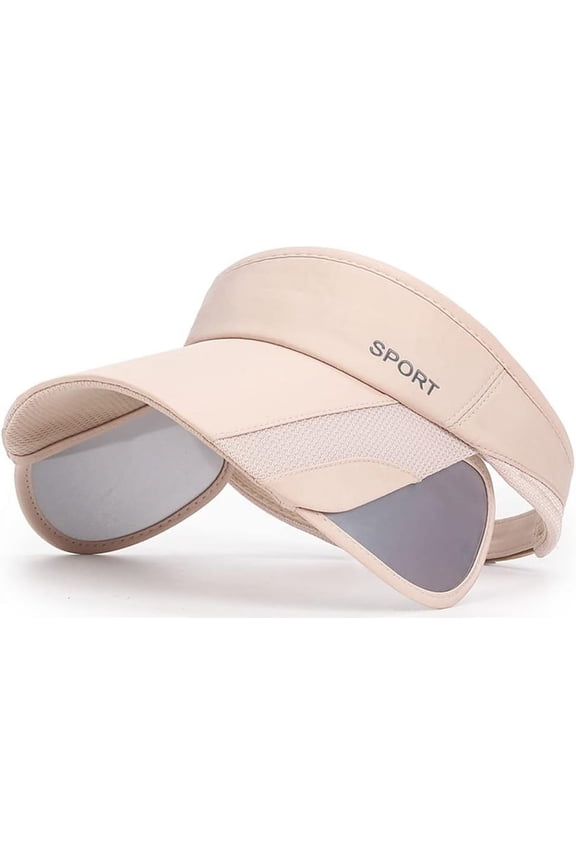 Sun Visor Hat for Women and Men - Retractable Brim Sport Hat, Summer Golf Tennis Running Beach Hat with Ponytail Hole