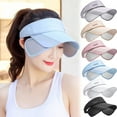 thumbnail image 1 of Sun Visor Hat for Women and Men - Retractable Brim Sport Hat, Summer Golf Tennis Running Beach Hat with Ponytail Hole, 1 of 7