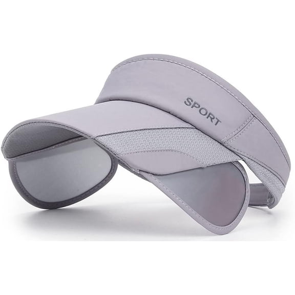 Sun Visor Hat for Women and Men - Retractable Brim Sport Hat, Summer Golf Tennis Running Beach Hat with Ponytail Hole