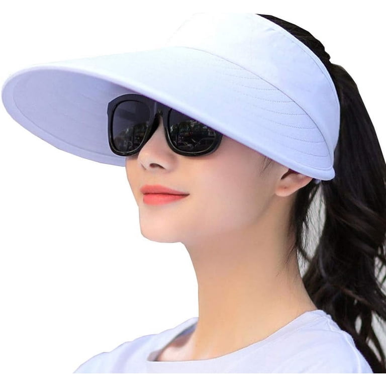 Women\'s Large Brim Sun Visor Hat UV Protection Beach Cap Cotton REDESS Sun Hats for Women Uv Protection Wide Brim Visor  main image 4
