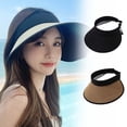 thumbnail image 1 of Sun Visor Hats Women Large Brim Summer UV Protection Beach Cap, 1 of 6