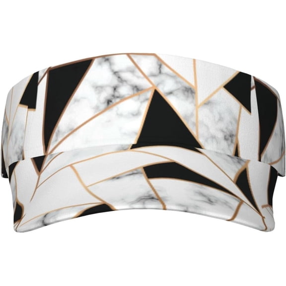 Sun Visor Hats for Women Black and White Plaid Sunscreen Hats,Sport Empty Top Baseball Sun Cap, Tennis Visor, Golf Visor