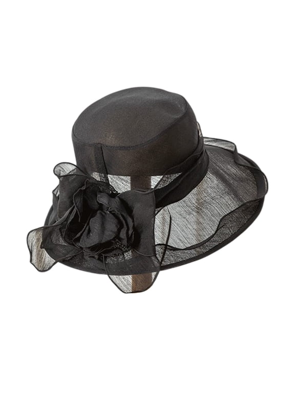 Summer Short Sleeve Beach Foldable Sun Hats for Women Black Visor Wide Brim Straw Visors Womens Roll Up Hat