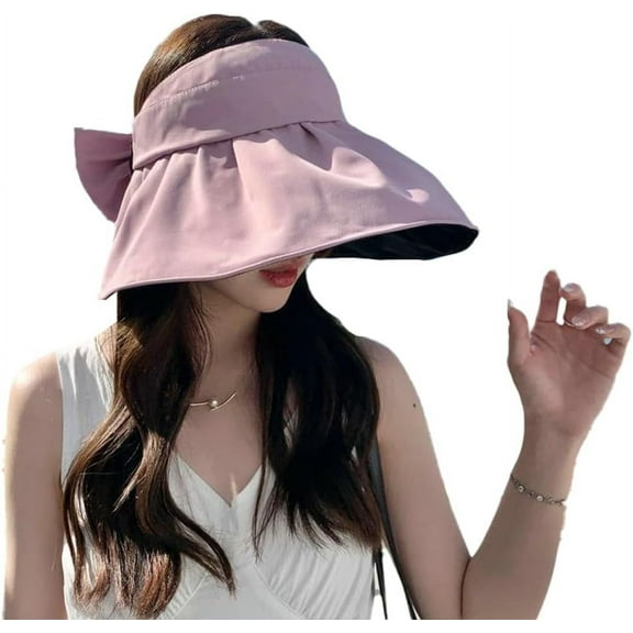 Sun Visor Hats for Women Wide Brim UPF 50  Bucket Hats Summer Visor Caps Beach Hat Packable UV Protection Fishing Hiking Hat