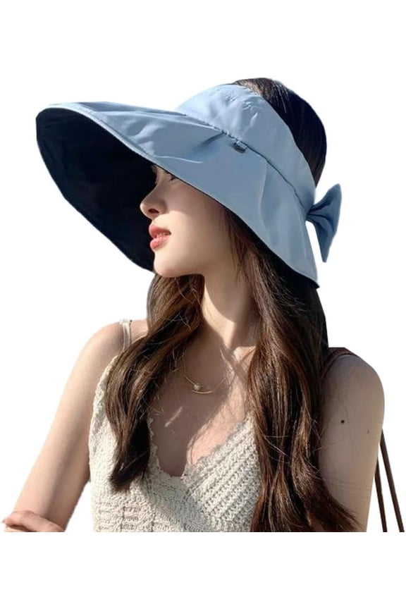 Sun Visor Hats for Women Wide Brim UPF 50+ Bucket Hats Summer Visor Caps Beach Hat Packable UV Protection Fishing Hiking Hat