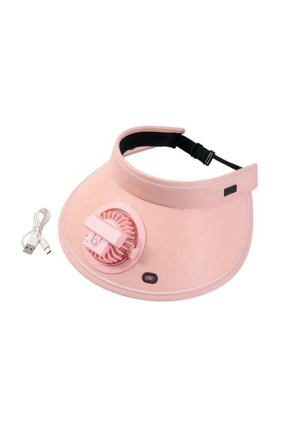 Sun Visor Hats with Fan, USB Rechargeable Built-in Fan Extended Rim Sun Protection Hat, Adjustable Elastic Buckle,for Summer Outdoor Daily Use