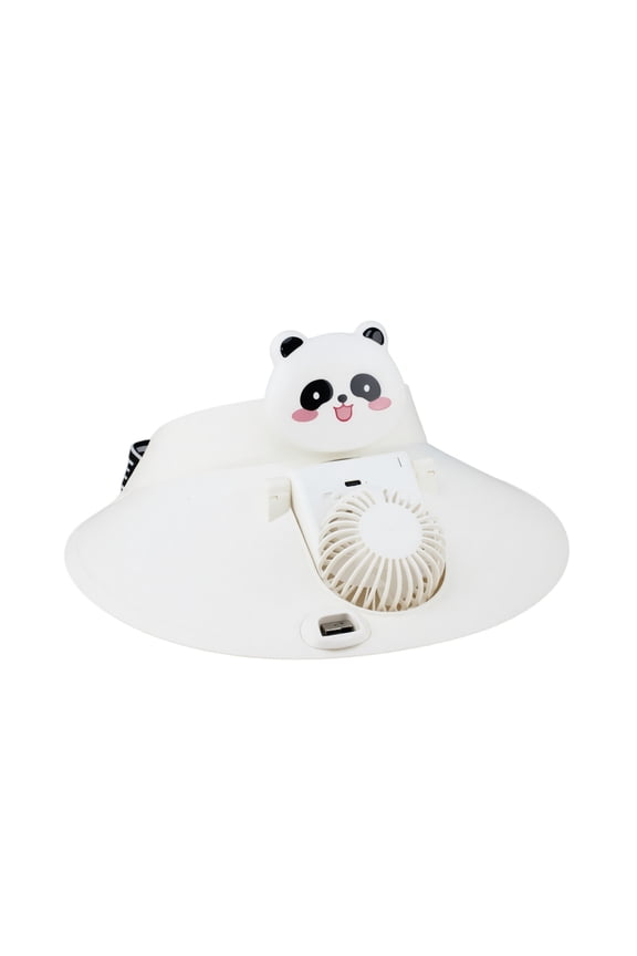 Sun Visor Hats with Fan, USB Rechargeable Built-in Fan Extended Rim Sun Protection Hat, Elastic Buckle,for Summer Outdoor Daily Use