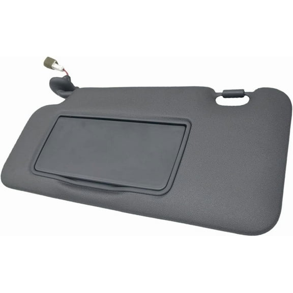 Sun Visor with Lights, with Mirror LH Driver Side Left Gray Interior Compatible with Honda HR-V EX-L EX LX Sport 2016-2022 Replace 83280-T7W-A12ZA, 83280T7WA12ZA