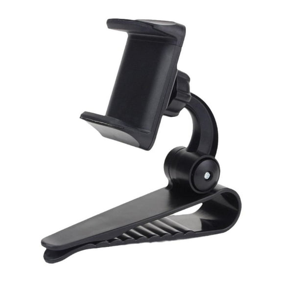 Sun Visor Phone Holder with Adjustable Height, Rotating Universal Ball for Safe Driving in Cars