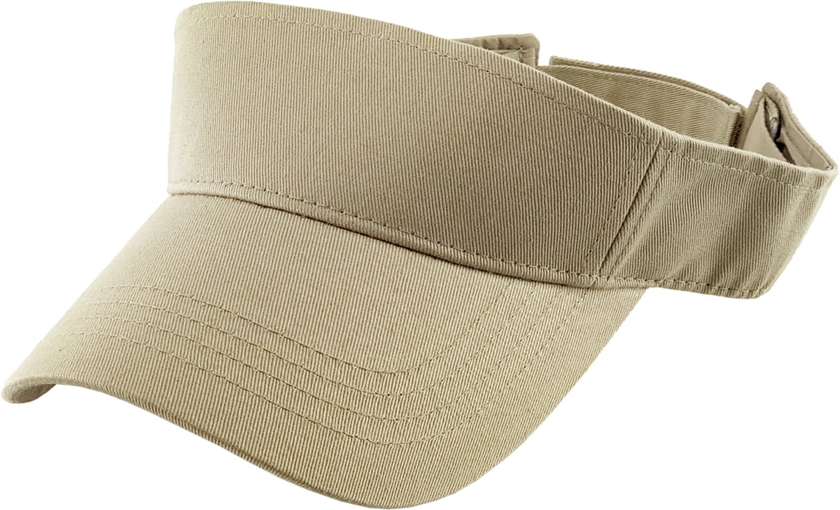 Sun Cap Plain Adjustable Strapback Beige Golf Visor Sun Visor Hat Golf Tennis Beach Men Baseball Cap Adjustable  main image 4