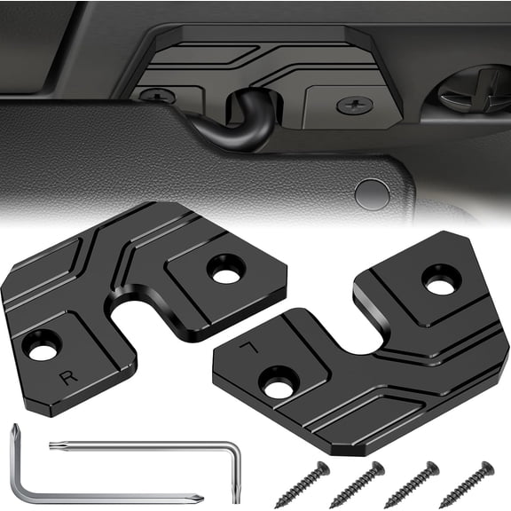 Sun Visor Repair Kit Compatible with Jeep WranglerJK 2018,JL 2018-2023, Gladiator 2020-20232 Pack Jeep Visor Repair kit, Aluminum Sun Visor Repair Clips