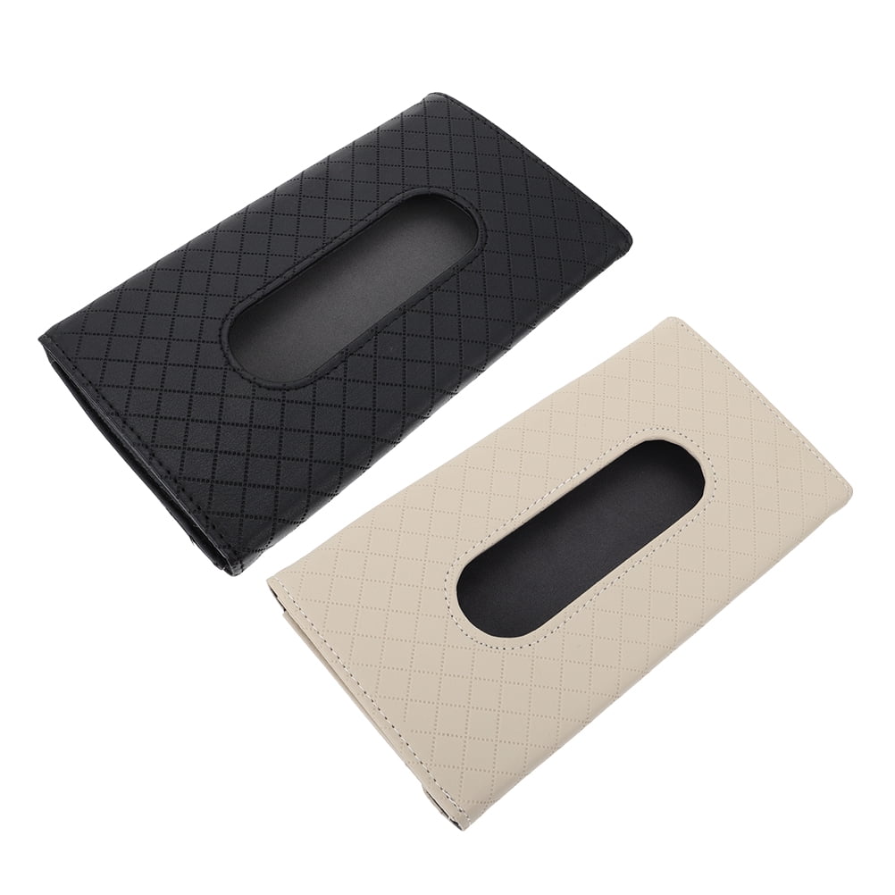 Sun Visor for Visors Car Backseat Tissue Holder 2 Pcs Box Dispenser