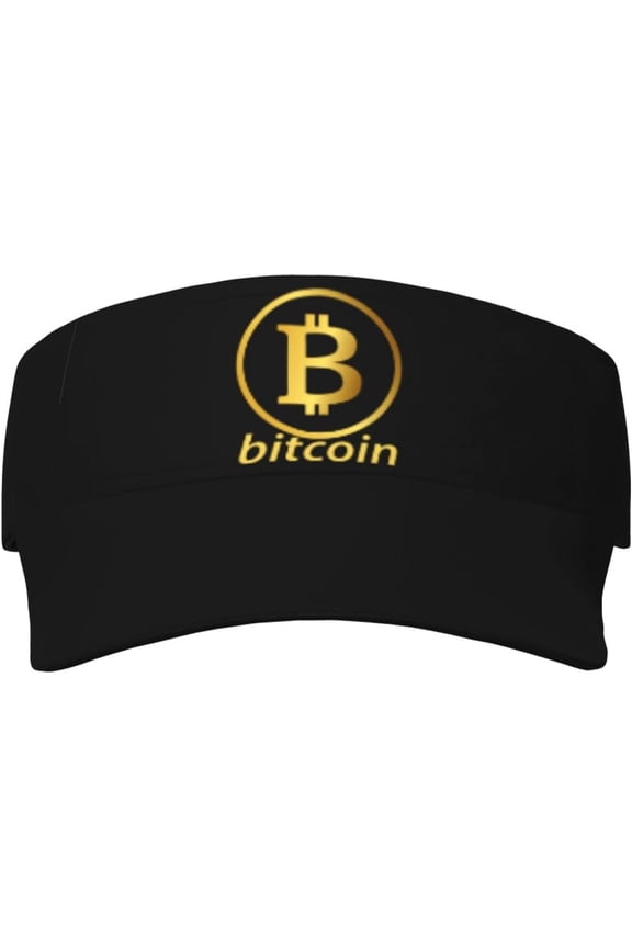 Sun Visors Bitcoin Maximalist Symbol Logo Cryptocurrency Sunscreen Sport Baseball Empty Top for Women Men Black